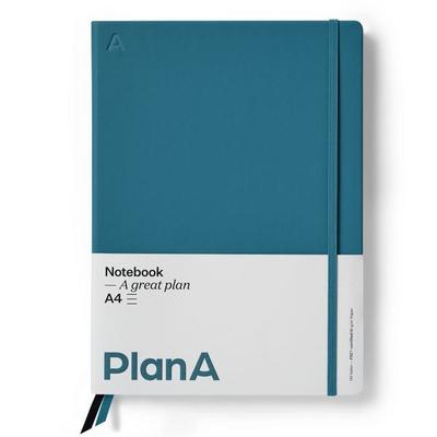 Notizbuch A4 Hardcover Liniert Pacific Blue, Gebundene Ausgabe von , Bücher.de