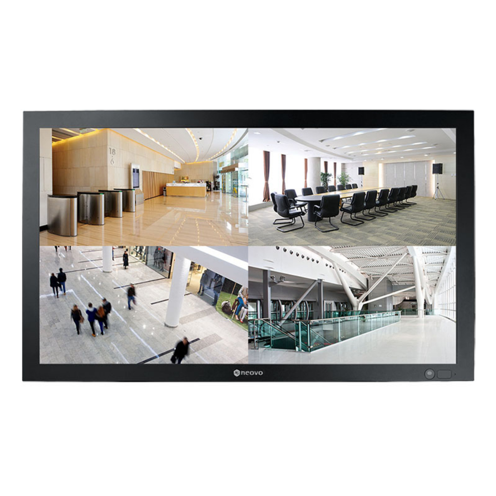 AG Neovo QX-55, Freistehend/Wandmontiert, Schwarz, 139,7 cm (55"), 3840 x 2160 Pixel, LED, VA