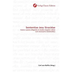 Sententiae Jesu Siracidae, Fachbücher