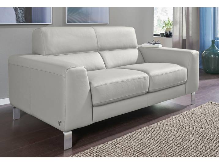 2-Sitzer CALIA ITALIA Simon, erstklassiger Sitzkomfort und tolles Design , braun (tortora), B:172cm H:81cm T:94cm, Leder BULL;Leder SORRENTO, Sofas, 2-Sitzer, in zwei Lederqualitäten