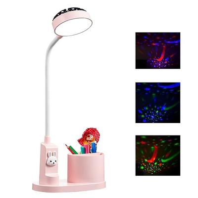 led schreibtisch usb wiederaufladbar mit stifthalter dimmen 3 helligkeit flexible schreibtischlampe led flexible lesen augenschutz schreibtischlampe stern projektor nachtlicht studentenwohnheim