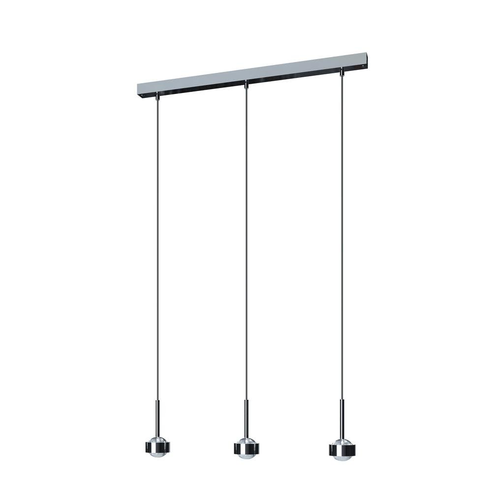 Top Light Puk Mini Choice Drop Pendelleuchte 3 Köpfe (chrom, Standard-Fassung) chrom | Standard-Fassung 8-6078032-H