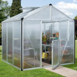 Vitavia Gewächshaus "Zeus 6200",aluminium eloxiert,6,2 m2