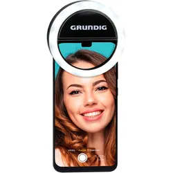 Innovative Ringleuchte universal für Smartphones, Ø 3,3" (8,5 cm) mit Clip - ideal für Vlogs, Selfies und Online-Meetings