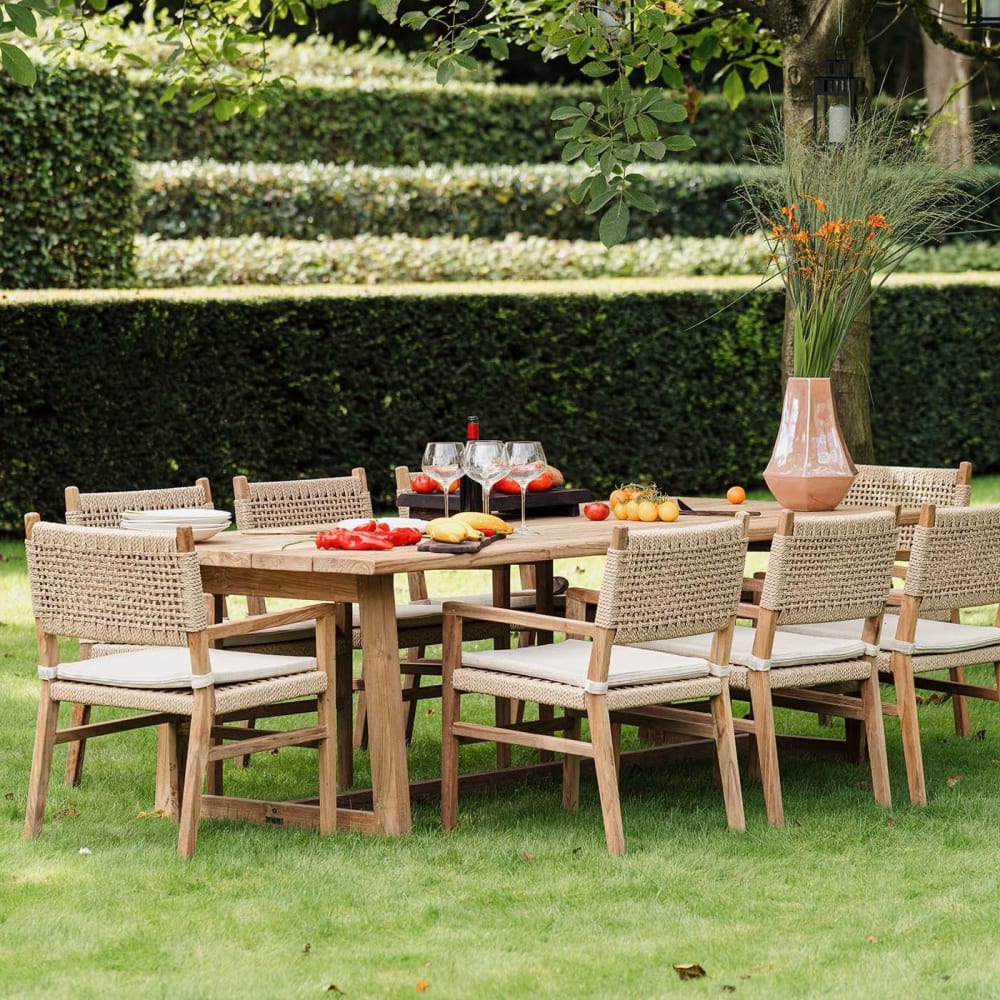 Table de jardin ibiza 250x100cm gescova Marron 250x76x100cm