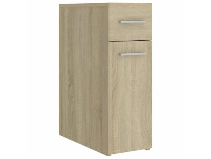 KUPTYERFG Apothekerschrank Sonoma-Eiche Holzwerkstoff 20x45,5x60 cm Kompakter Nischenschrank aus robustem Holzwerkstoff für Bad, Küche oder Flur. Schafft Ordnung in schmalen Räumen.