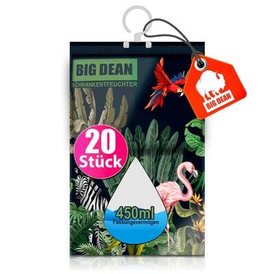 BigDean 20er Pack XL Luftentfeuchter Kleiderschrank - je Beutel bis zu 450ml Entfeuchter Schrank ohne Strom