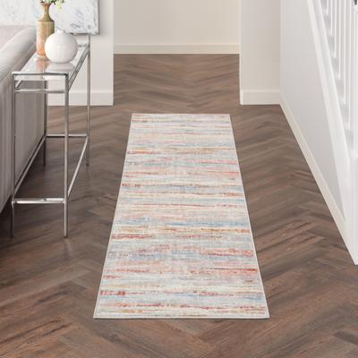 Nourison Elation Modern Abstract Stripe Area Rug