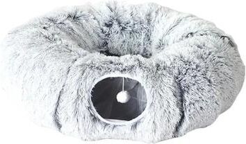 Uplifted Finds Plush Donut Cat Tunnel Bed a