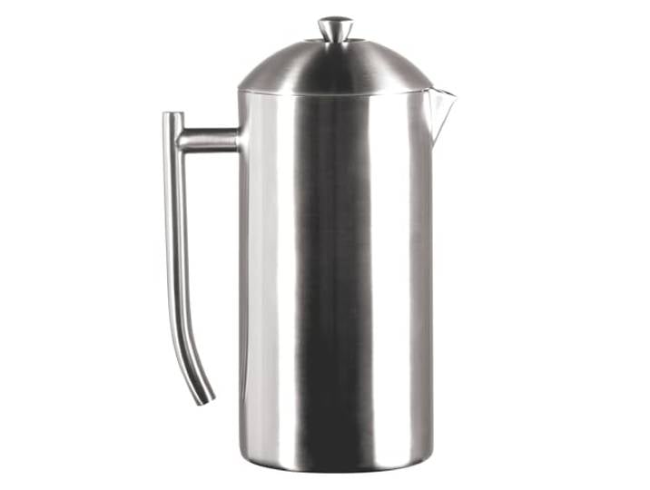 Frieling 231 Double Wall Stainless Steel Französische Presse Kaffeemaschine mit Nullsediment-Dual-Sieb, Edelstahl, Gebürstet