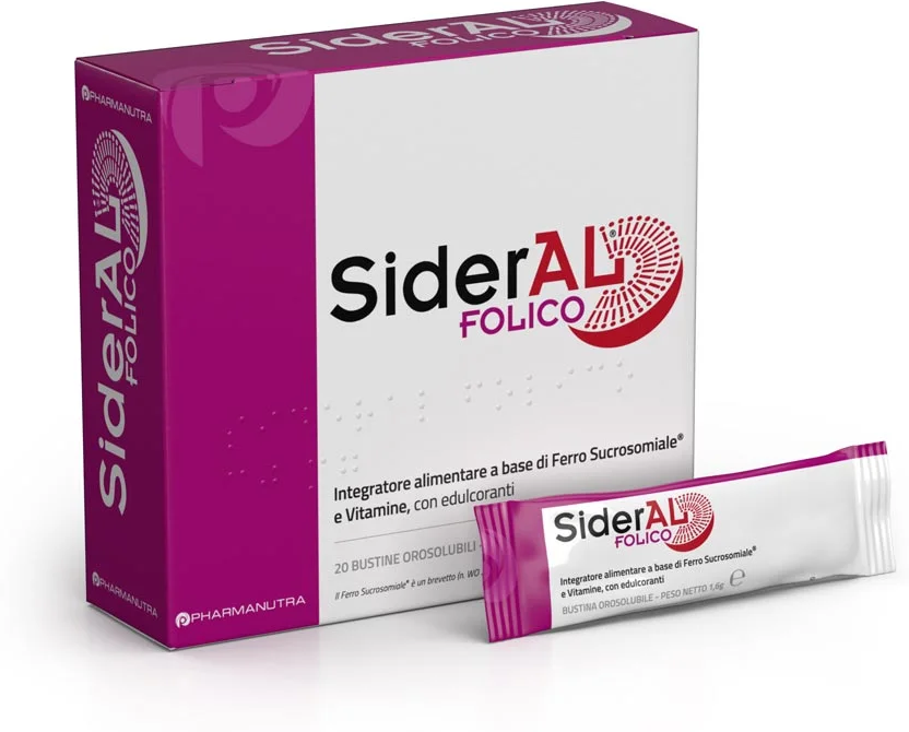 PHARMANUTRA SpA Pharmanutra, SiderAL Folico, 20 Stick