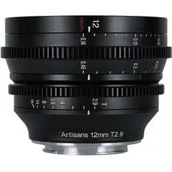 7artisans Festbrennweite 12mm T/2.9 – Nikon Z (Nikon Z, APS-C / DX), Objektiv, Schwarz