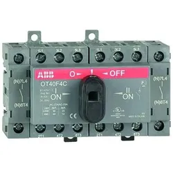 ABB OT40F4C, Schalter + Taster, Schwarz, Grau