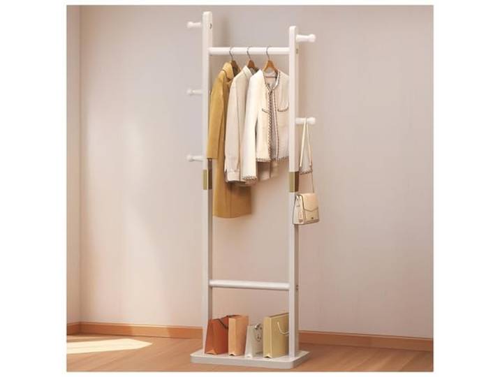 aoiuaoeniu Freistehende Garderobe mit Ablage und Kleiderstange, viel Platz, Kleiderschrank offen bis zu 80 KG, für Schlafzimmer und Garderobe : 40x28x162CM/16x11x64IN