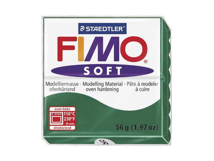 Fimo Soft Modelliermasse Smaragdgrün 57 g