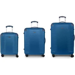 Gabol Balance XP 4 Rollen Kofferset 3-teilig, Koffer, Blau
