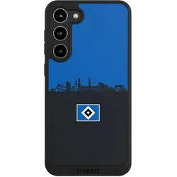 Nivocase Handyhülle für Samsung Galaxy S23+ Hülle NIVOpure Case Schwarz HSV Hamburg Skyline (Samsung Galaxy S23+), Smartphone Hülle, Schwarz