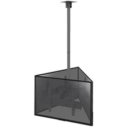 KIMEX - Deckenhalterung für 3 TV-Bildschirme 50"- 75" Verstellbare Höhe 86-325 cm