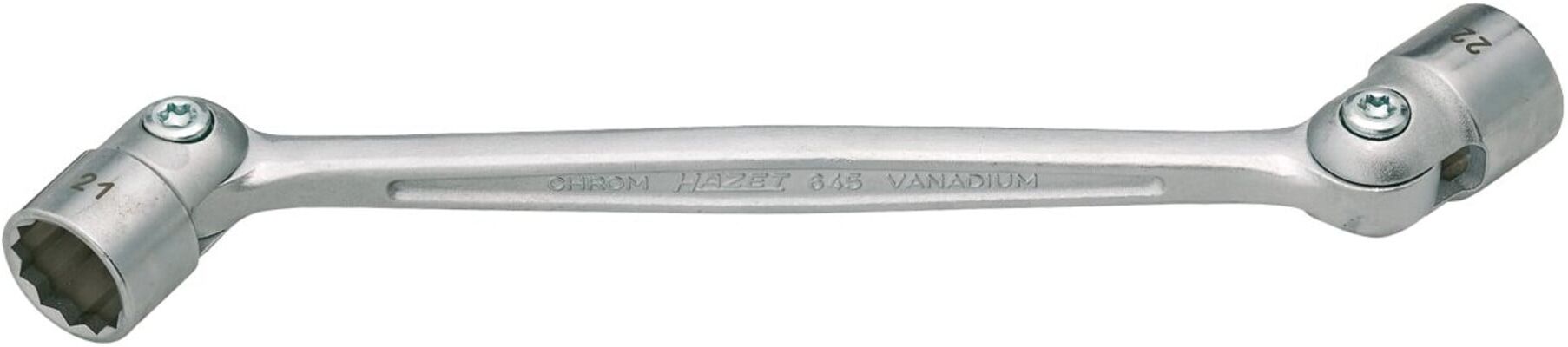 HAZET Doppel-Gelenksteckschlüssel 645-8X9 s: 8 x 9 mm)