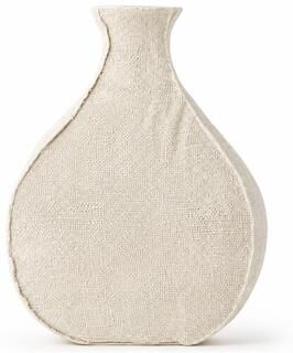 Aria Home Satchel Beige Textured Polyresin Decorative Vase