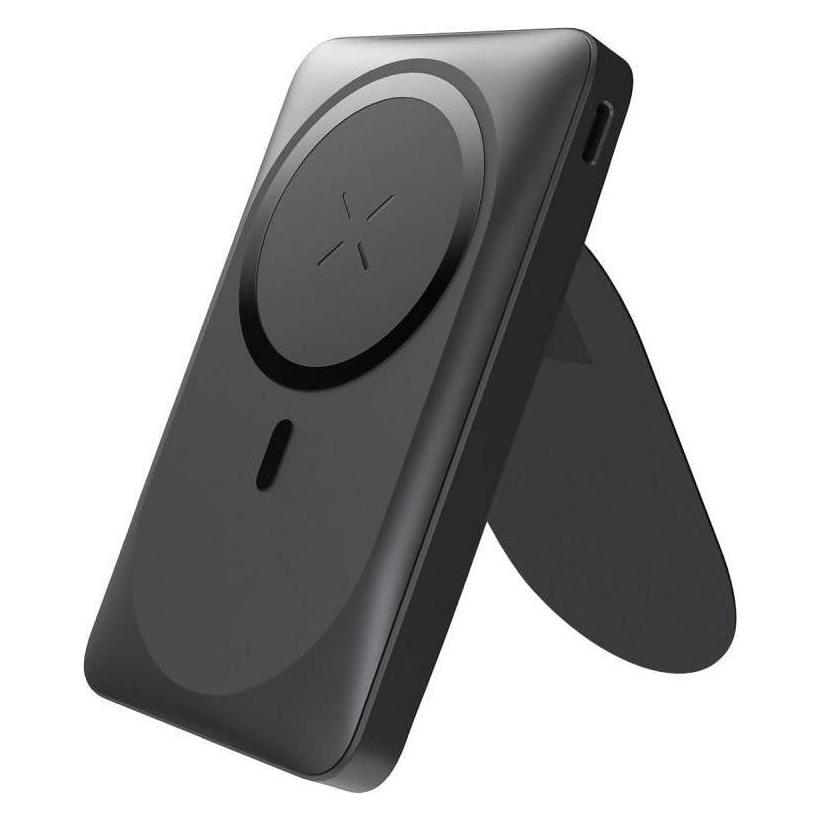 Forcell F-Energy MagStand F10K2 Powerbank - 10.000 mAh - 20 W PD QC3.0 - MagSafe - Schwarz (10000 mAh, 20 W, 38.50 Wh) (5903396234538)