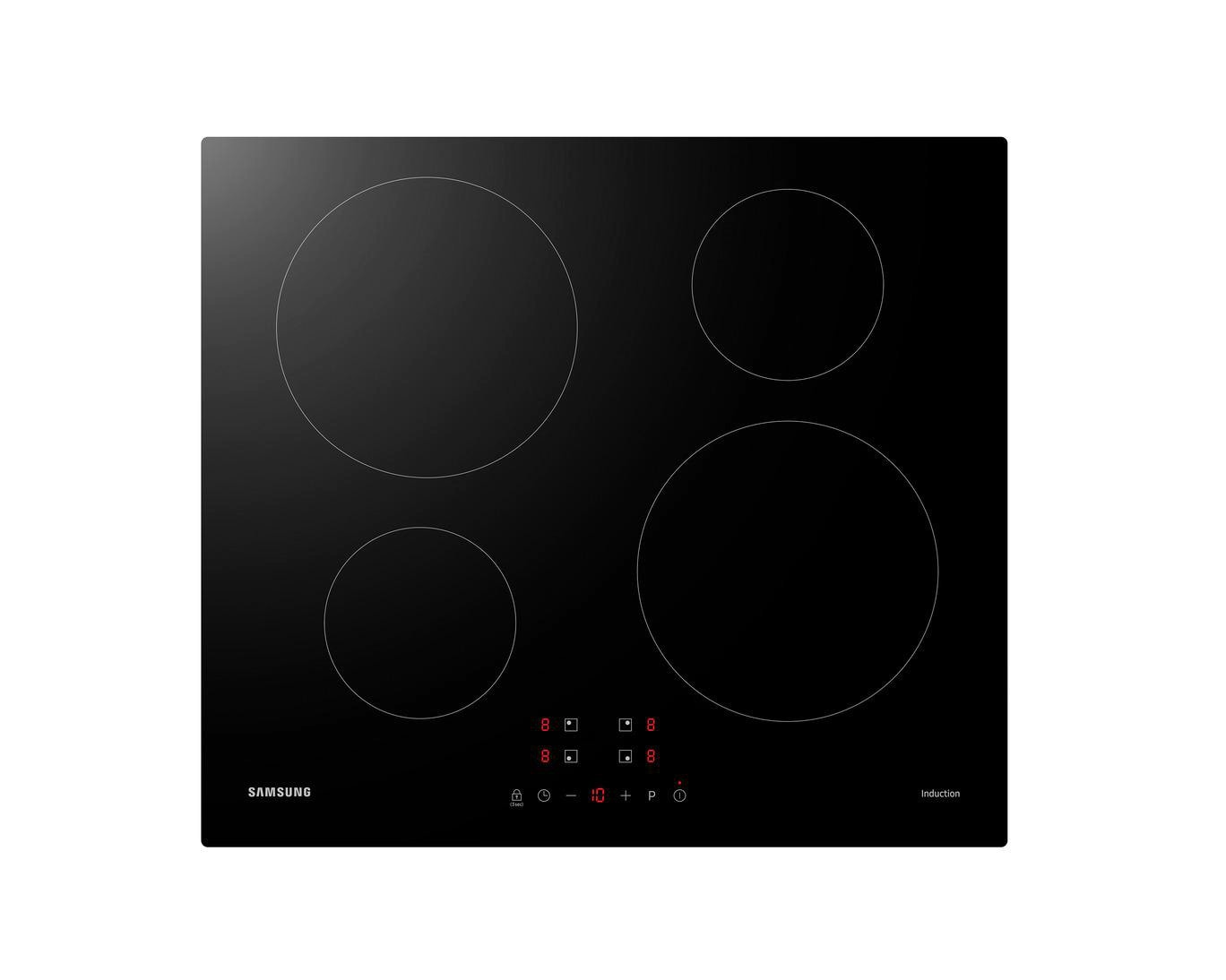 Samsung Induktions-Kochfeld NZ-3000H - rahmenlos Facettenschliff 4 Zonen 60cm autark NZ64M3NM1BB/UR