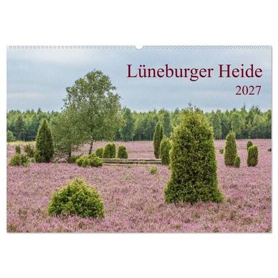 Lüneburger Heide (Wandkalender 2027 DIN A2 quer), CALVENDO Monatskalender