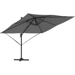 vidaXL Cantilever Roma Sonnenschirm Anthrazit 286x285x265 cm aus Aluminium
