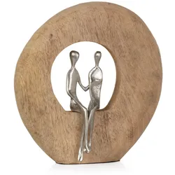 Moritz Skulptur Niemals allein 24 x 23 x 7 Dekoration Figur als Deko