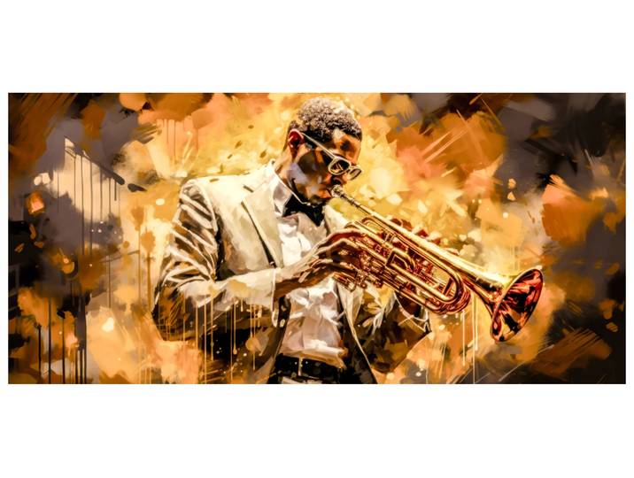 Acrylglasbild Golden Sounds image LAND