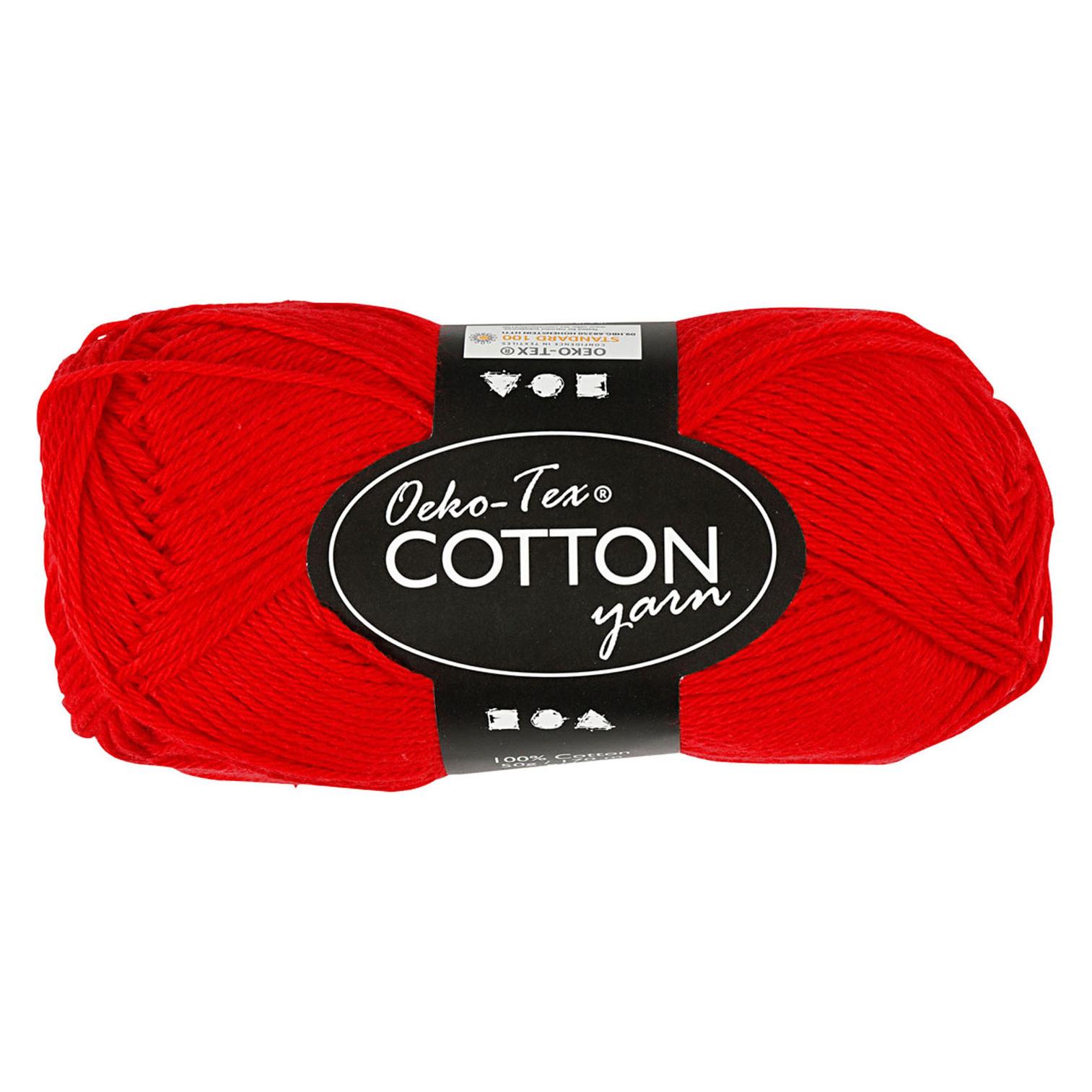 Creativ Company Katoengaren, Donkerrood, 50gr, 170m (170 m) (5712854349840)