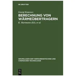 Kanewez:Berechnung von Wärmeübertragern, Fachbücher von Georgi, Georgi Kanewez, Kanewez