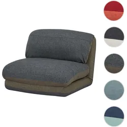 Schlafsessel HWC-E68, Schlafsofa Funktionssessel Klappsessel Relaxsessel, Stoff/Textil ~ khaki/dunkelgrau