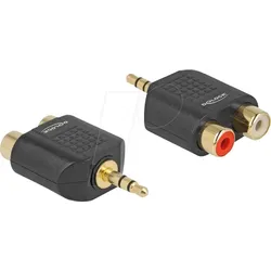DELOCK 65365 - 3,5 mm Klinken Stecker auf 2x Cinch Buchse