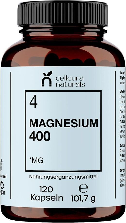 Cellcura Naturals Magnesium 400 Vegan Kapseln 120stk