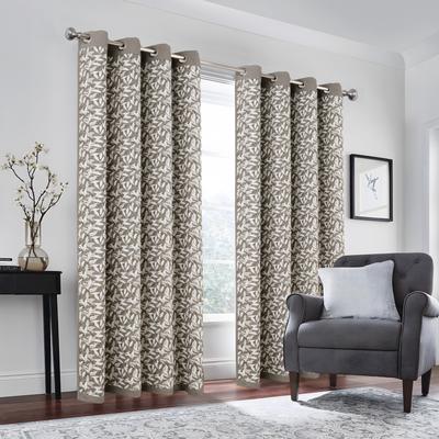 RT Designers Collection Marina Reversible Room Darkening Window Curtain Solid to Print