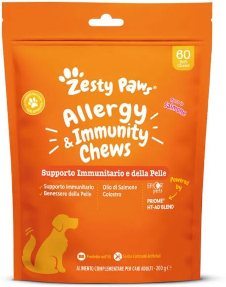 Health And Happiness Zesty Paws Allergy & Immunity Chews Al Salmone 60 Chews