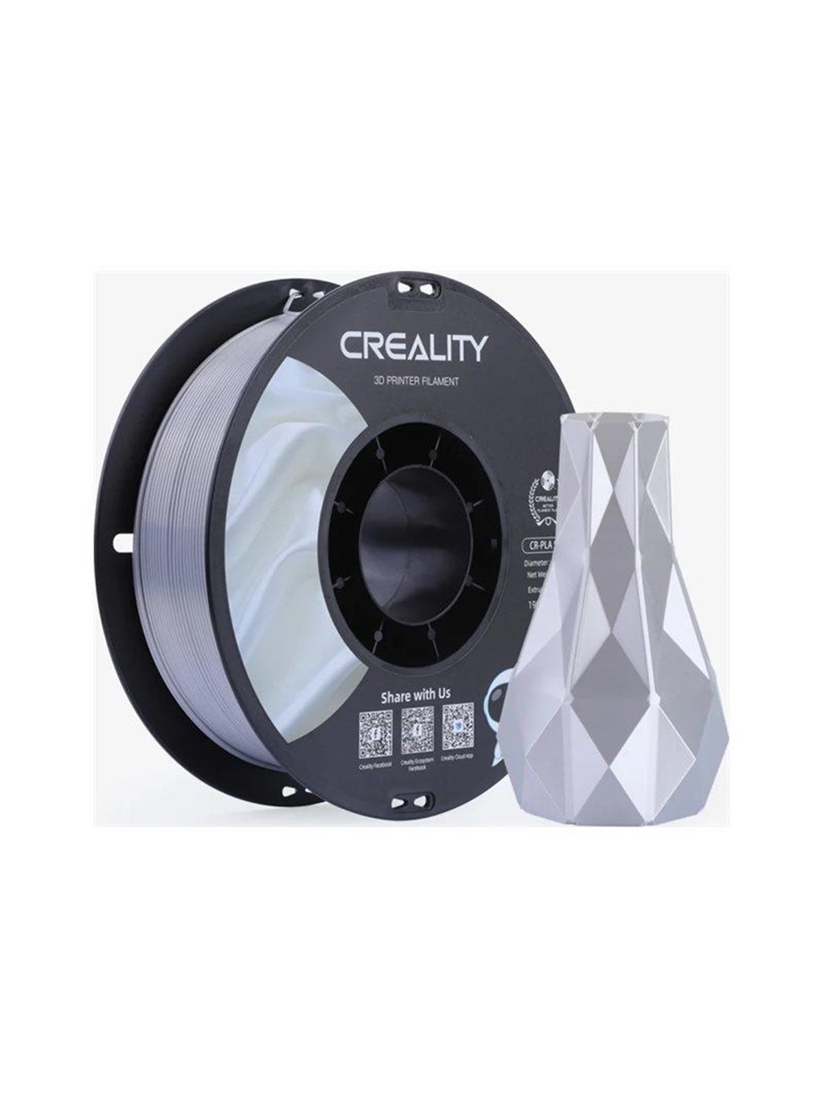 CREALITY 3D - silver - CR-Silk PLA filament, 1kg