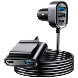 Joyroom Autoladegerät – für Smartphones und andere Geräte, Kfz-Ladegerät, 3x USB-A + 2x USB-C Anschlüsse