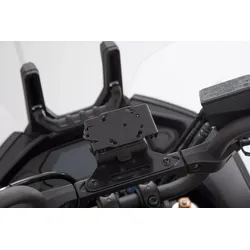 SW-Motech Navi-Halter am Lenker - Schwarz. Yamaha MT-07 Tracer (16-).