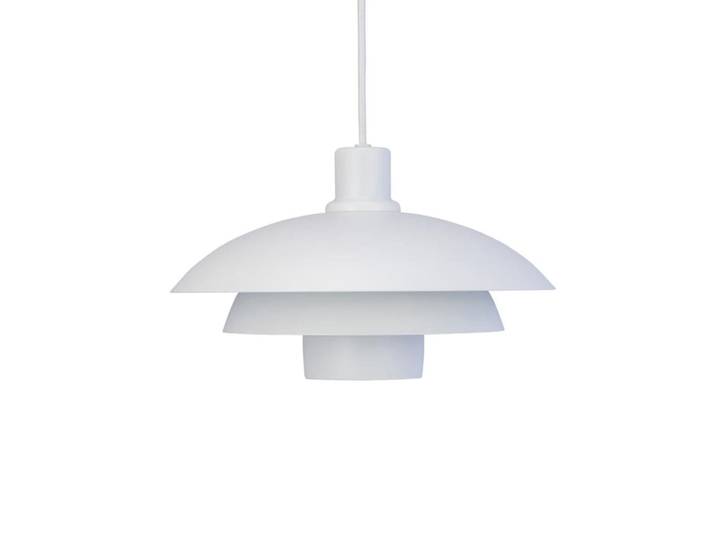 Suspension en métal blanc mat