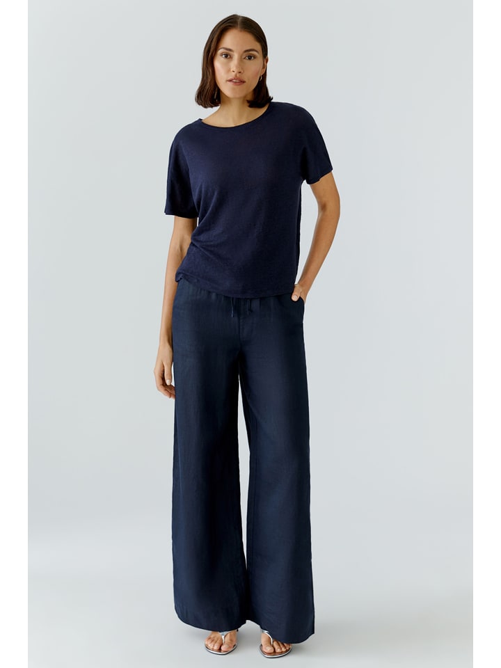 Oui Shirt in Dunkelblau - 34