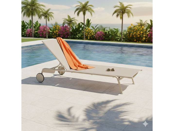 Zebra Somerset Gartenliege verstellbar Aluminium/Textilene
