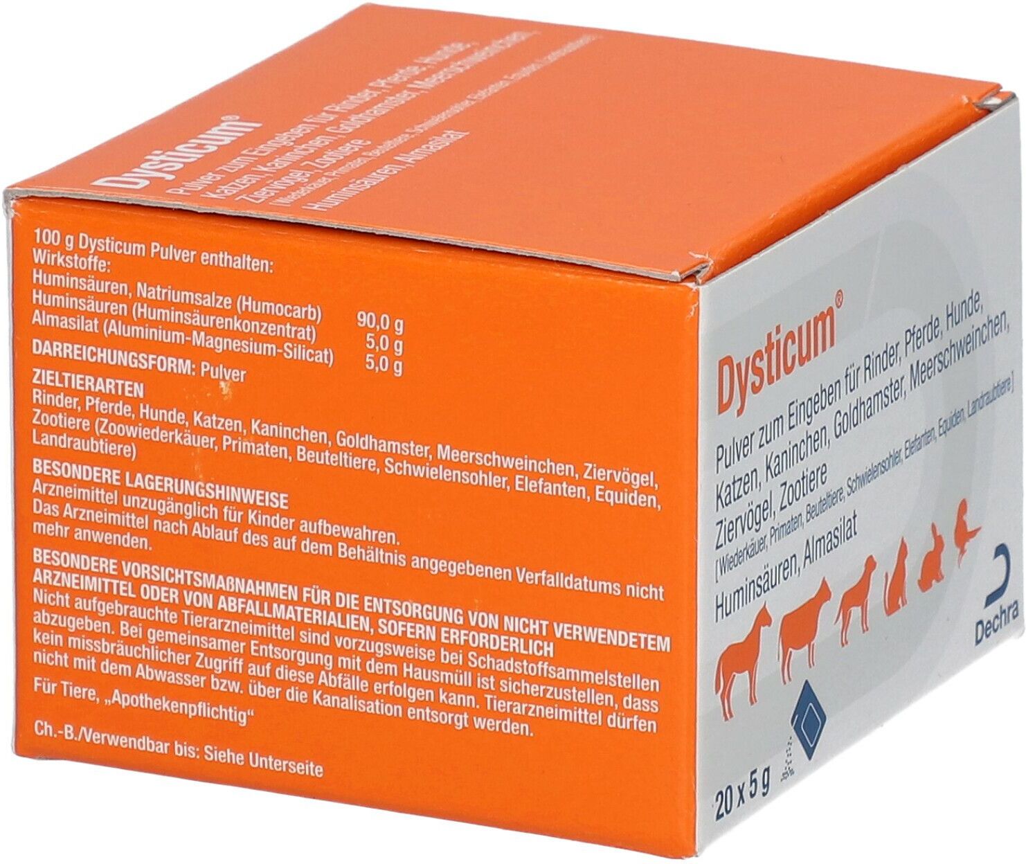 Dysticum Pulver zum Eingeben Beutel vet. 20x5 g