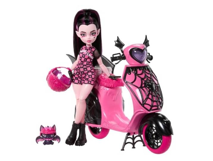 Draculaura und Sein Monster Scooter hig