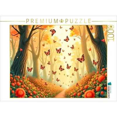 CALVENDO Puzzle Monarchfalter-Migration in Mexiko | 1000 Teile Lege-Größe 64x48cm Foto-Puzzle für glückliche Stunden