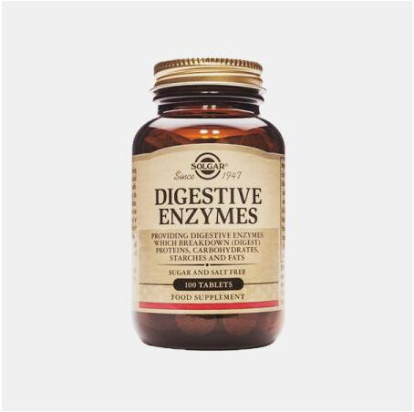SOLGAR ENZIMAS DIGESTIVAS 100 COMPRIMIDOS