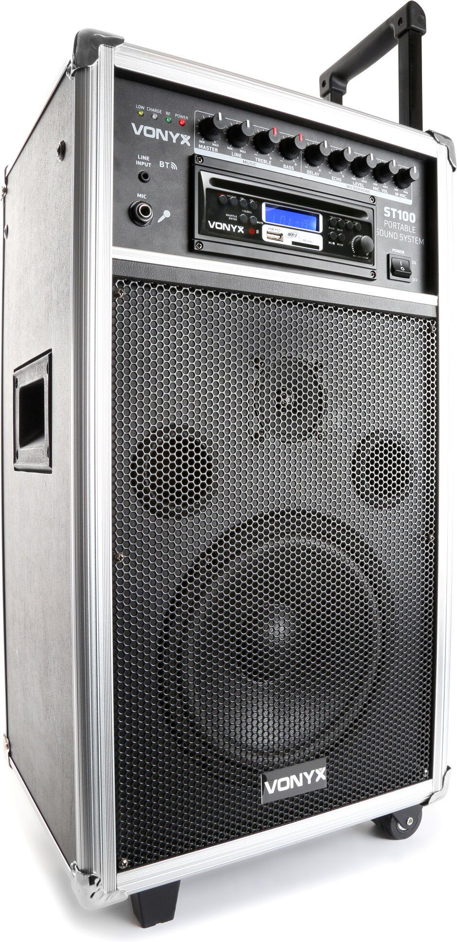Vonyx St100 Mk2 Tragbares Soundsystem 8" Bt/cd/mp3/uhf