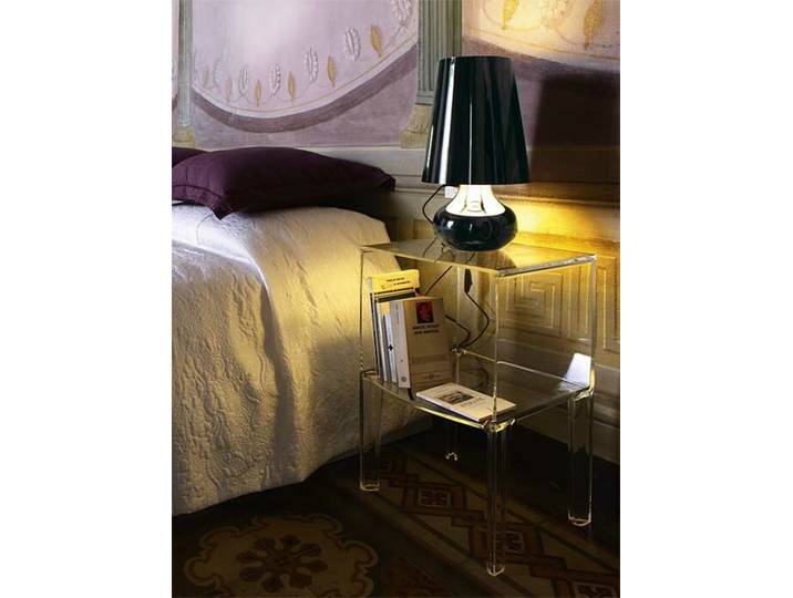 Kartell TV-Schrank Ghost Buster, 1 Fach transparent, Designer Philippe Starck, 40x57x37 cm