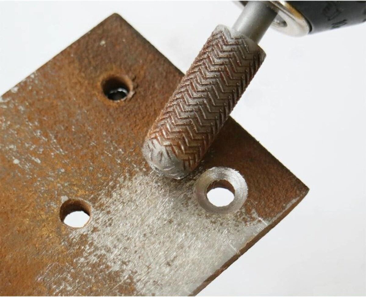 INF Rotations-Schleifkopf-Set – 5-teiliges Kohlenstoffstahl-Fräserset für Metallentgratung, Senken und Holzarbeiten
